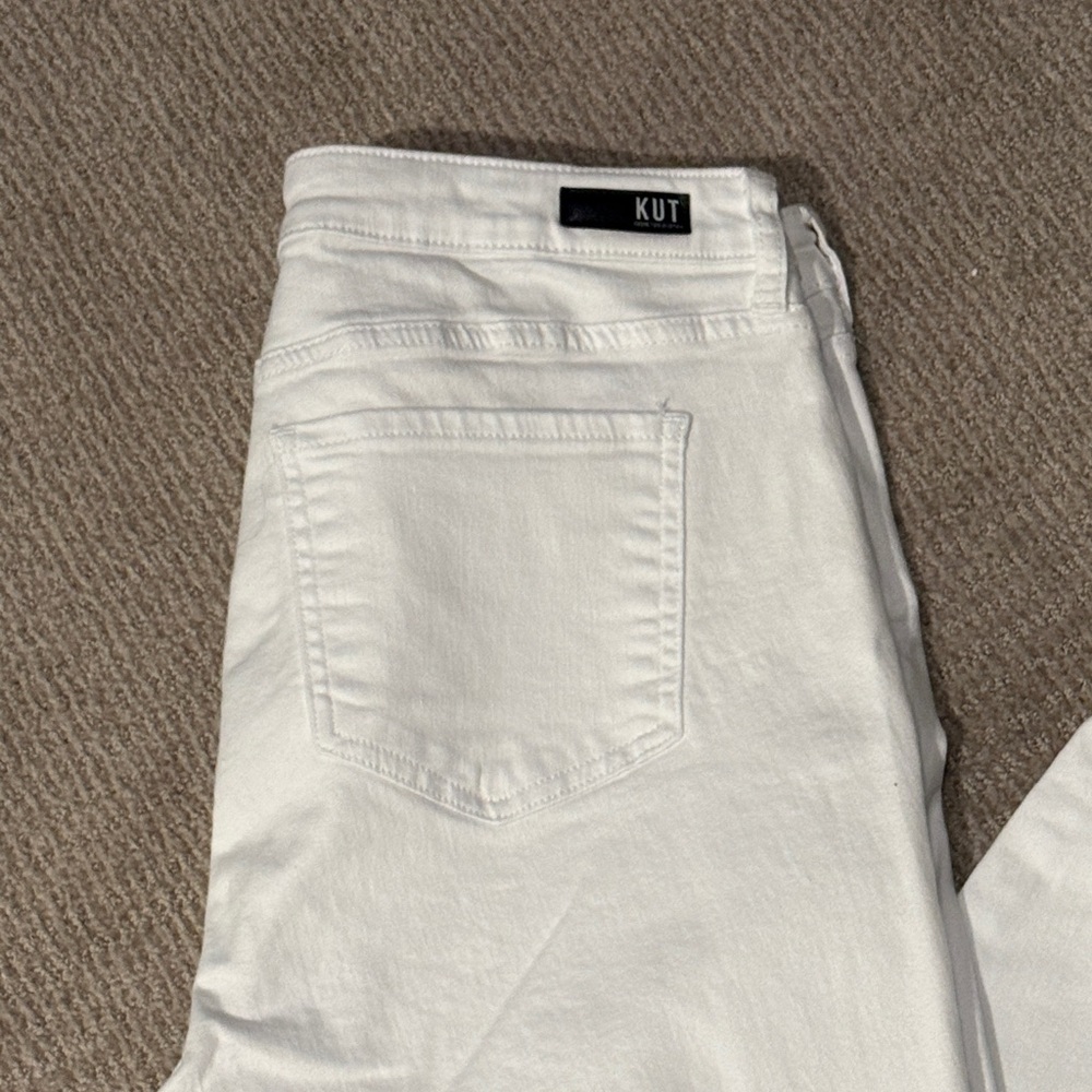 KUT White High Rise Skinny Jeans